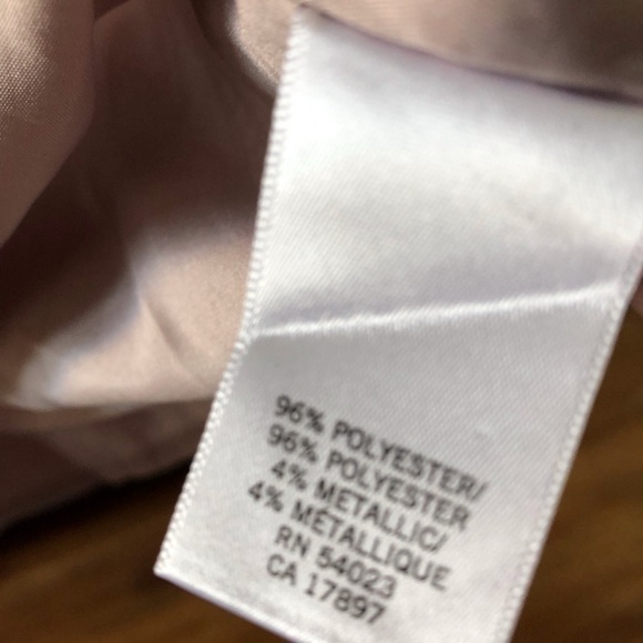 Banana Republic pink & gold metallic striped 3/4 sleeve blouse in size XS - Picture 3 of 3